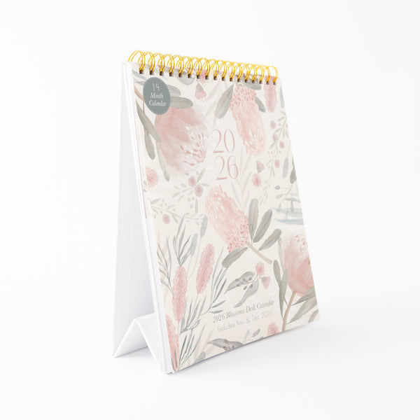 Kaisercraft 2026 Desk Calendar - Blossoms