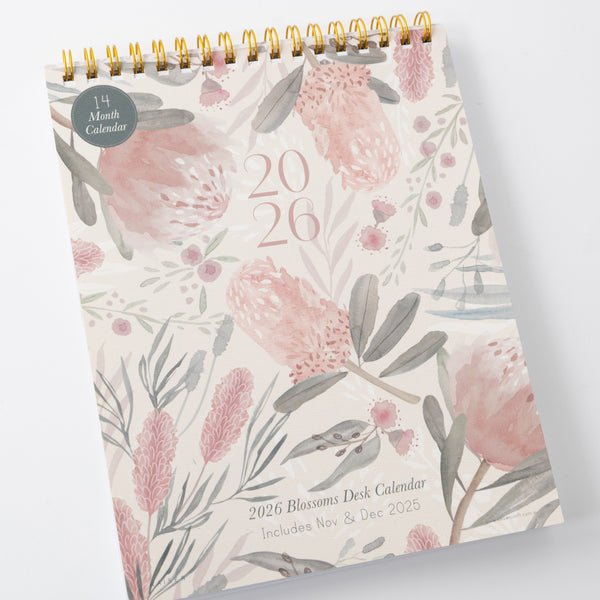 Kaisercraft 2026 Desk Calendar - Blossoms