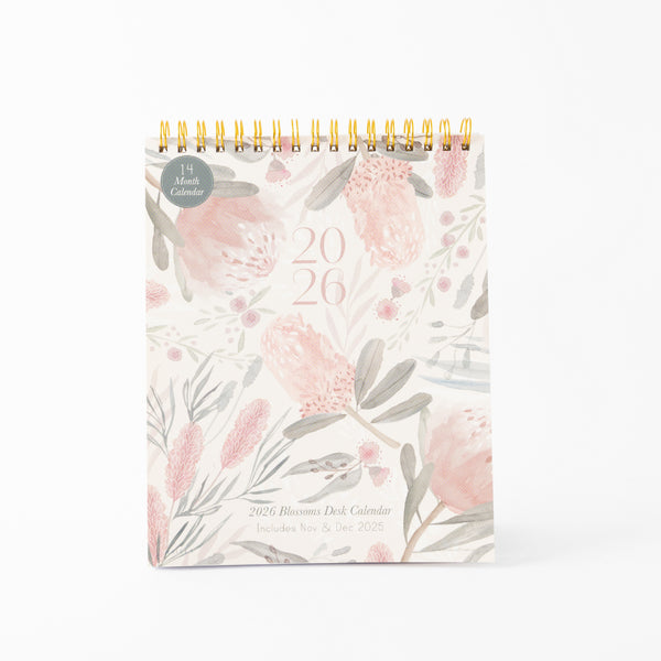 kaisercraft 2026 Desk Calendar - Blossoms