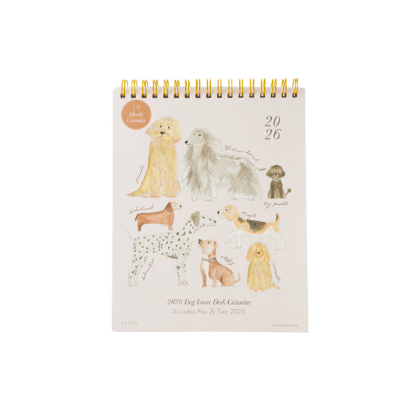 kaisercraft 2026 Desk Calendar - Dog Lover