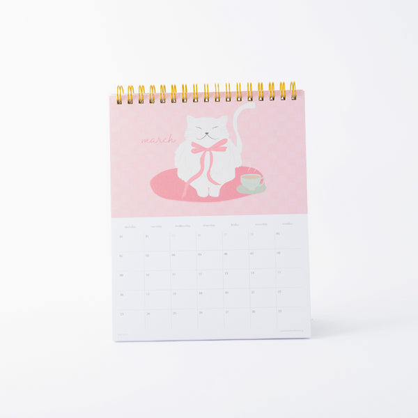 Kaisercraft 2026 Desk Calendar - Kit-Tea Cat