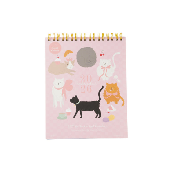 kaisercraft 2026 Desk Calendar - Kit-Tea Cat