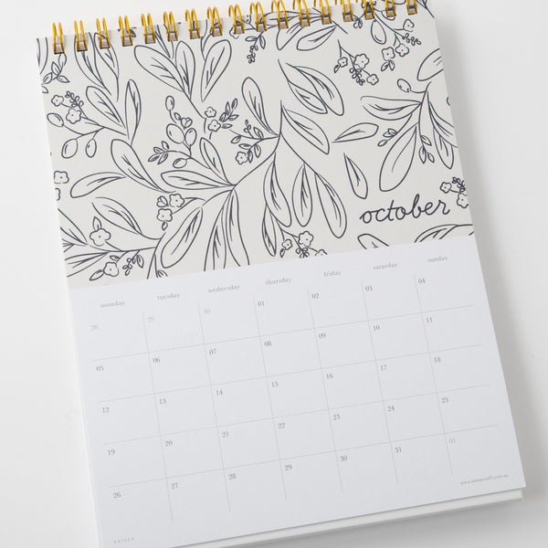 Kaisercraft 2026 Desk Calendar - Petal