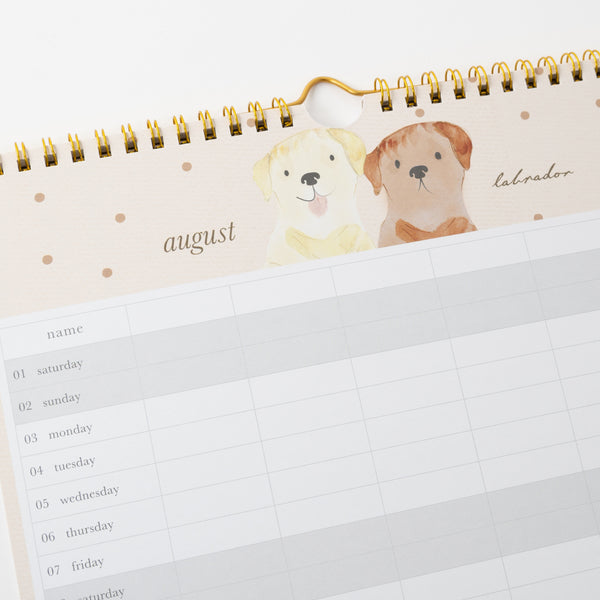 Kaisercraft 2026 Family Calendar - Dog Lover