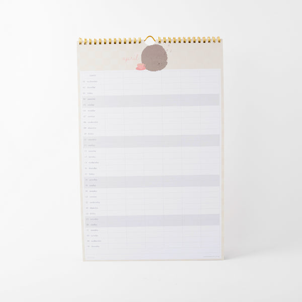 Kaisercraft 2026 Family Calendar - Kit-Tea Cat