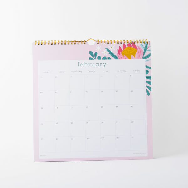 Kaisercraft 2026 Square Spiral Calendar - Indigo