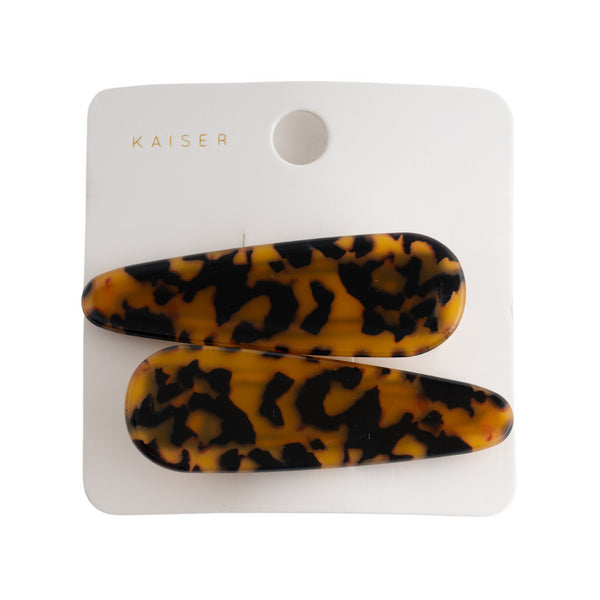 kaisercraft 2Pk Chunky Hair Clips - Dark Tortoise