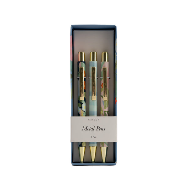 kaisercraft 3Pk Metal Pens - Flower Market