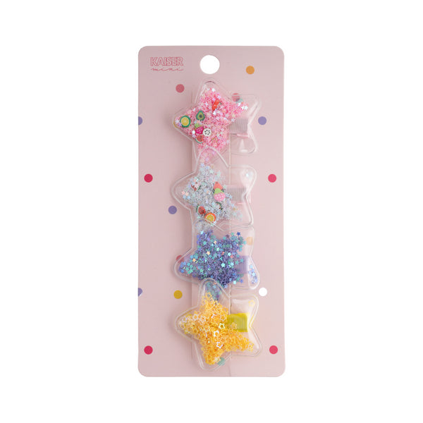 kaisercraft 4pk Sprinkle Clip Set - Star