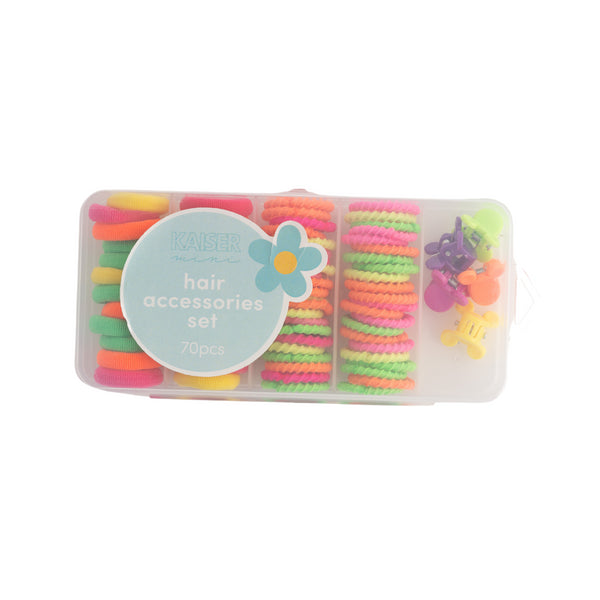 kaisercraft 70Pk Hair Accessories Set - Brights