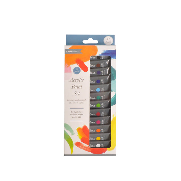 kaisercraft Acrylic Paint Tubes 12pk