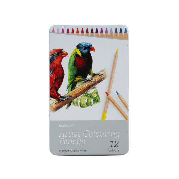 kaisercraft Artist Coloured Pencils 12pc Tin
