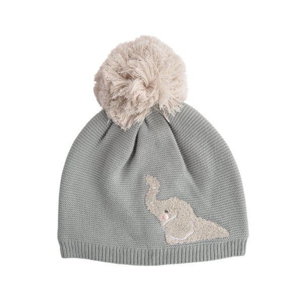 kaisercraft Baby Knitted Beanie - Elephant 12-18M