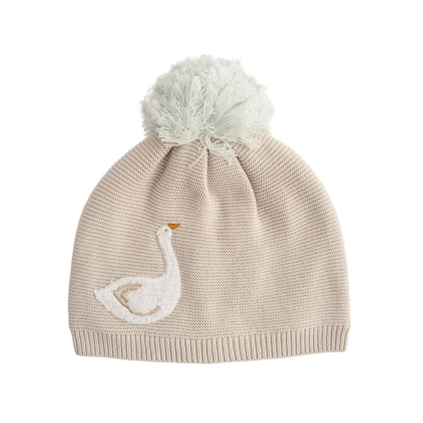 kaisercraft Baby Knitted Beanie - Goose 12-18M