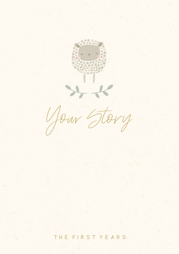 kaisercraft Baby Milestone Book - LAMB