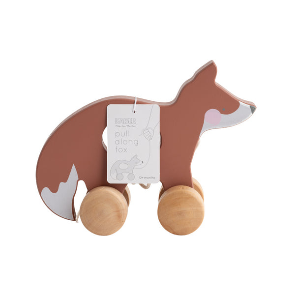 kaisercraft Baby Pull Along Animal - Fox