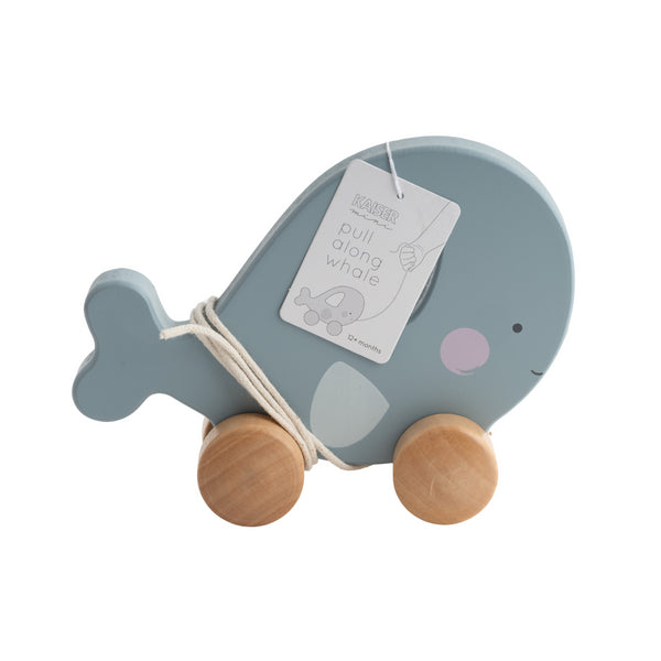 kaisercraft Baby Pull Along Animal - Whale