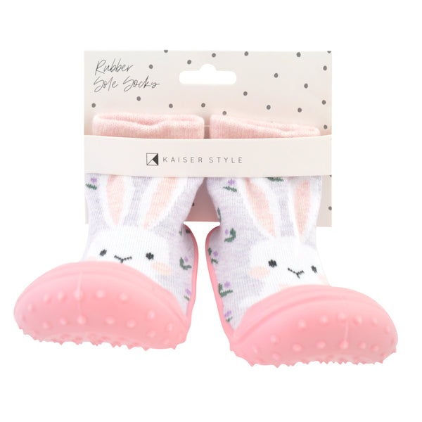 kaisercraft Baby Rubber Socks - Bunny 18-24 Months