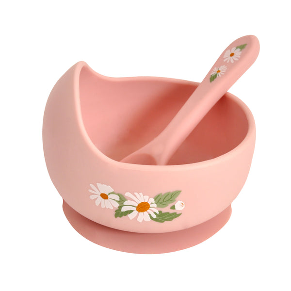 kaisercraft Baby Silicone Bowl & Spoon Set - Daisy