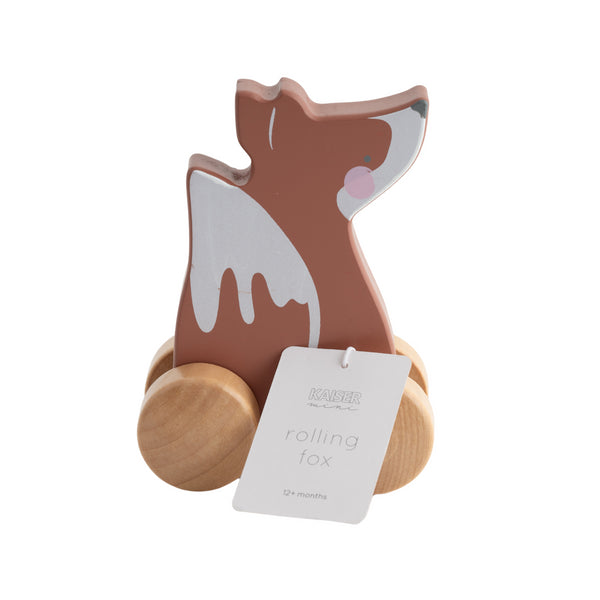 kaisercraft Baby Wooden Rolling Animal - Fox