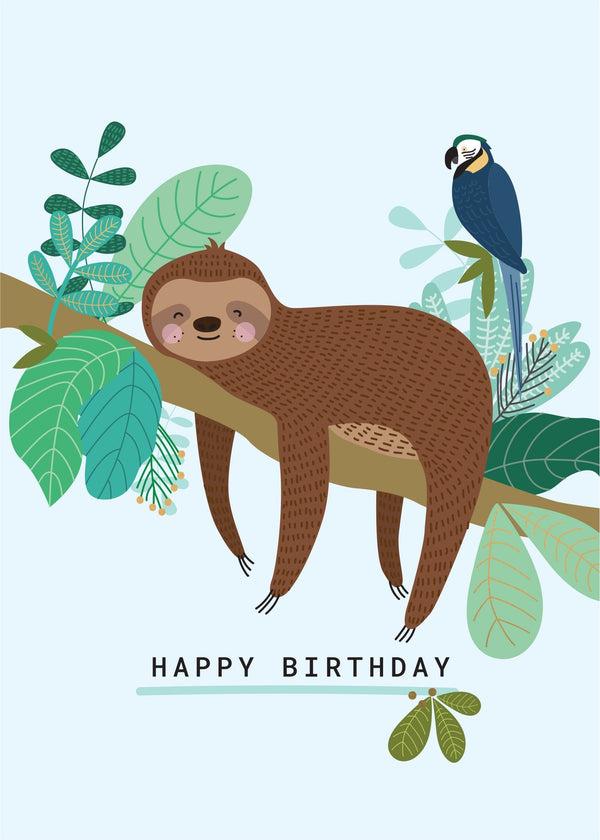 kaisercraft Birthday Card - Mr Sloth