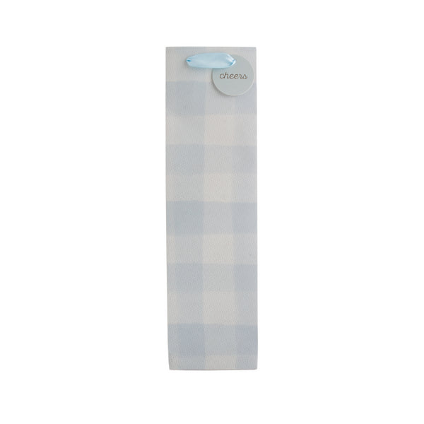 kaisercraft Bottle Gift Bag - Blue Gingham