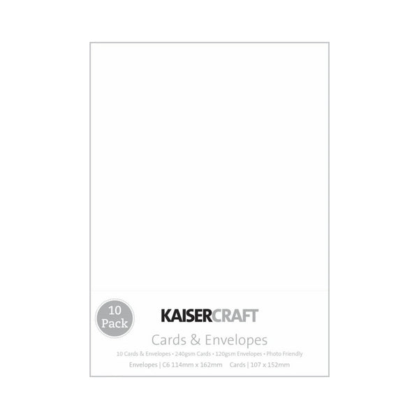 kaisercraft Card Pack - White