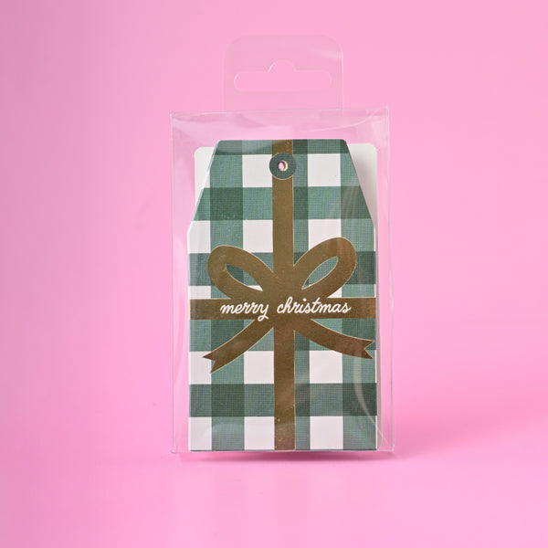 Kaisercraft Christmas Gift Tags - Gingham Gift