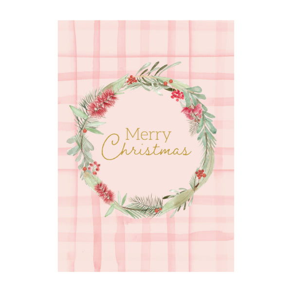 kaisercraft Christmas Greeting Card - Circle Wreath