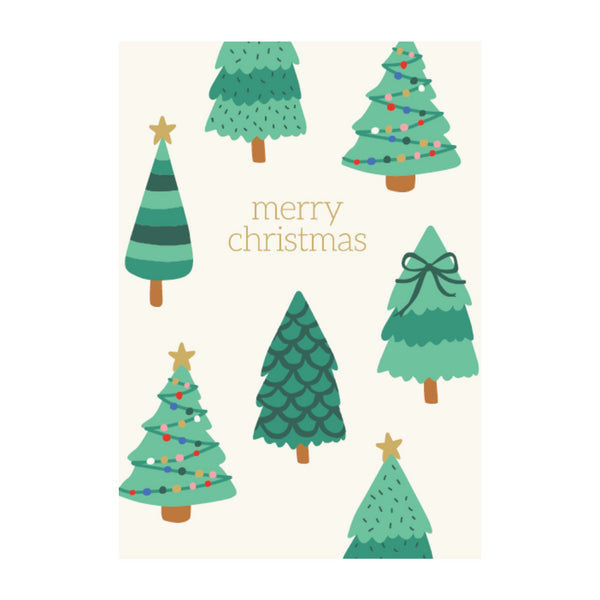kaisercraft Christmas Greeting Card - Festive Trees