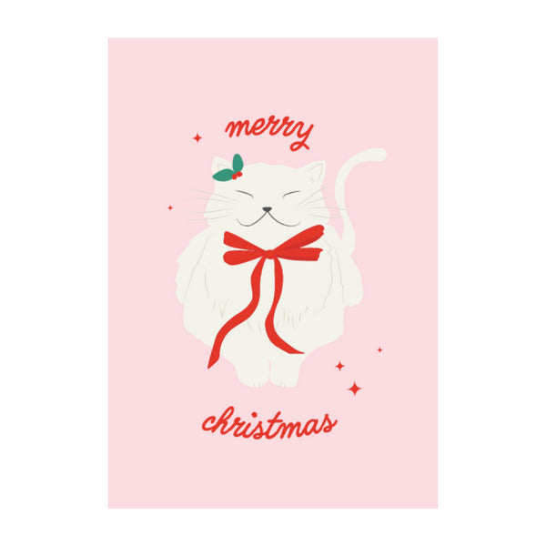 kaisercraft Christmas Greeting Card - Merry Cat