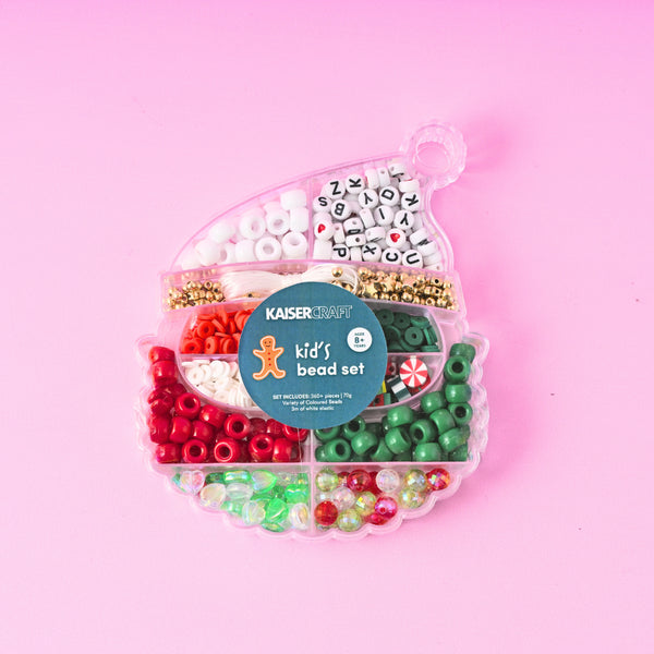 kaisercraft Christmas Kid's Bead Set - Santa