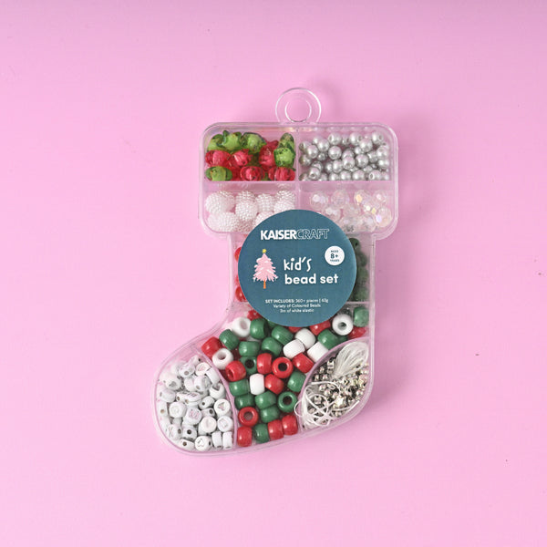 kaisercraft Christmas Kid's Bead Set - Stocking