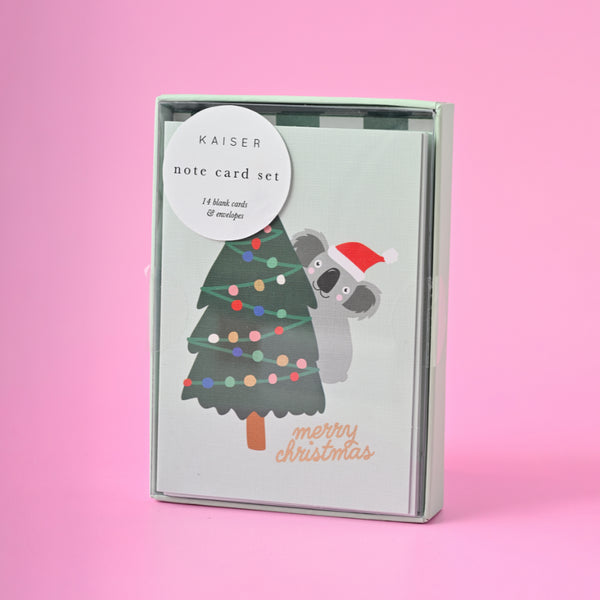 Kaisercraft Christmas Notecard Set - Christmas Koala