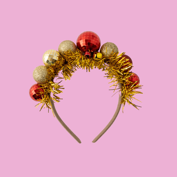 Kaisercraft Christmas Novelty Headband - Gold Bauble
