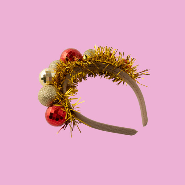 Kaisercraft Christmas Novelty Headband - Gold Bauble