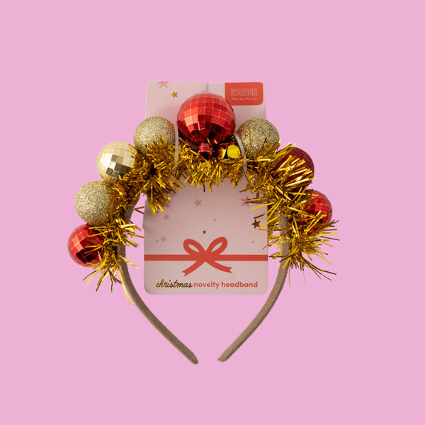 Kaisercraft Christmas Novelty Headband - Gold Bauble