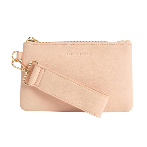 kaisercraft Faux Leather Clutch with Strap - Pink