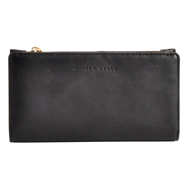 kaisercraft Faux Leather Purse - Black