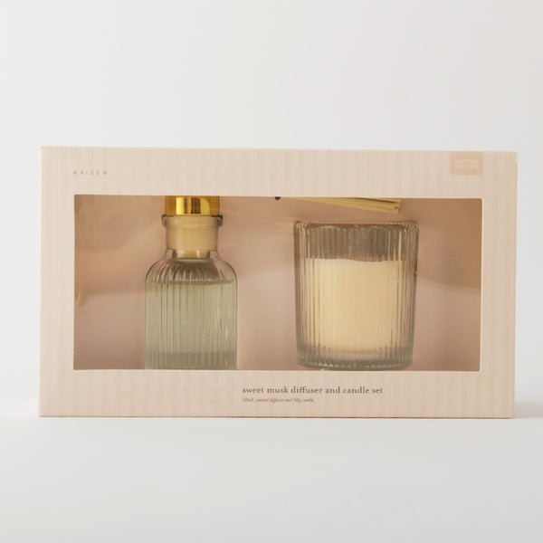 kaisercraft Fleur Diffuser & Candle Set - SWEET MUSK