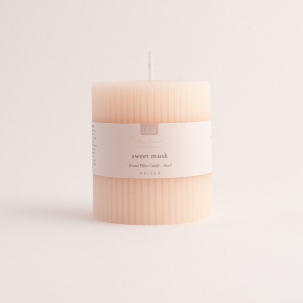 kaisercraft Fleur Pillar Candle Small - SWEET MUSK