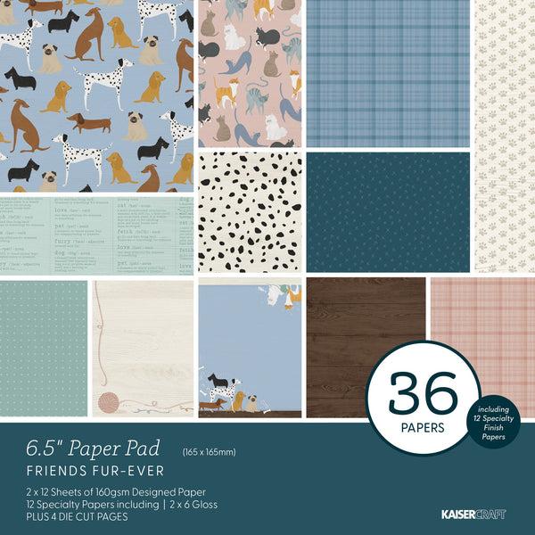 kaisercraft Friends Fur-Ever 6.5 Paper Pad