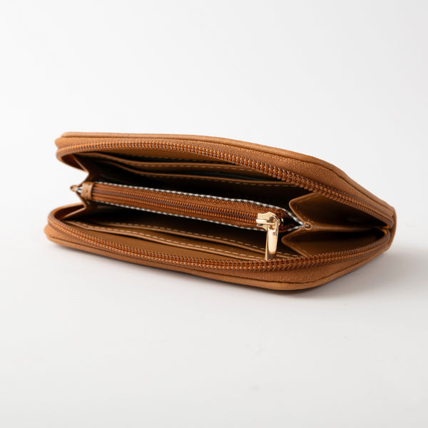 Kaisercraft Golden Small Zip Purse - TAN