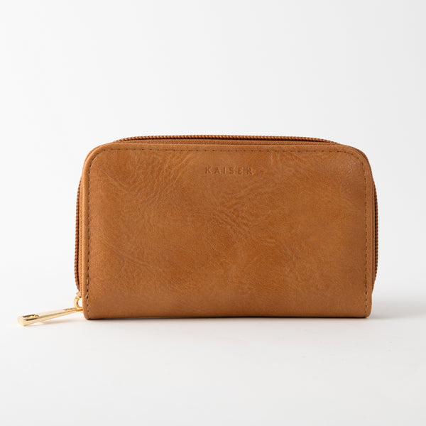 kaisercraft Golden Small Zip Purse - TAN