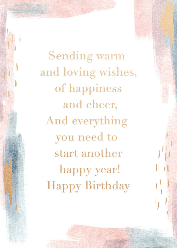 kaisercraft Greeting Card Awash - Warm Wishes
