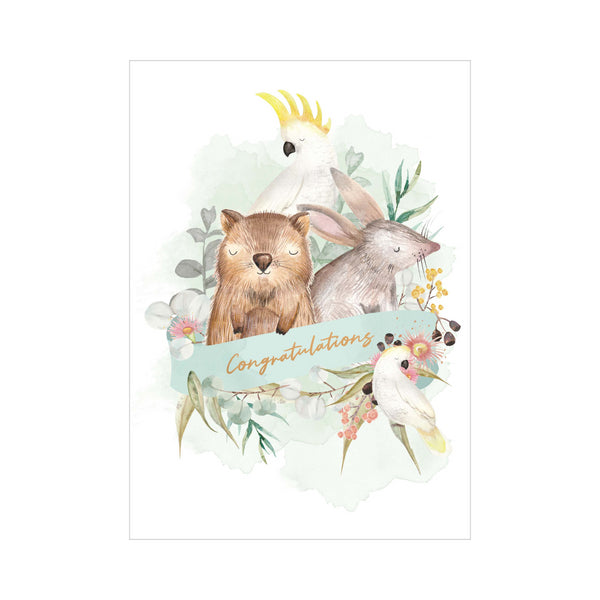kaisercraft Greeting Card BABY - AUSTRALIANA