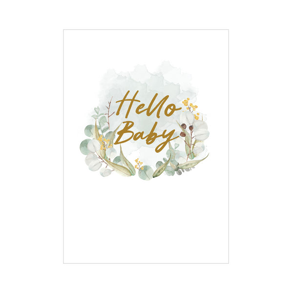 kaisercraft Greeting Card BABY - BABY LAUREL
