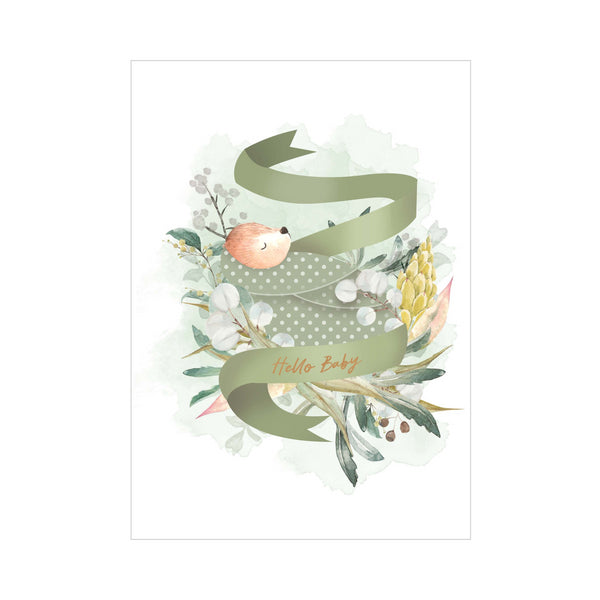 kaisercraft Greeting Card BABY - HELLO BABY