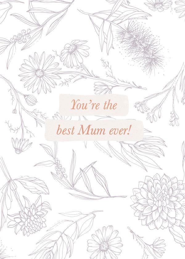 kaisercraft Greeting Card - BEST MUM