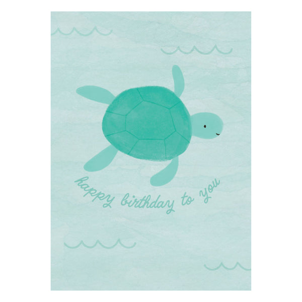 kaisercraft Greeting Card - Bubbles - Birthday Turtle